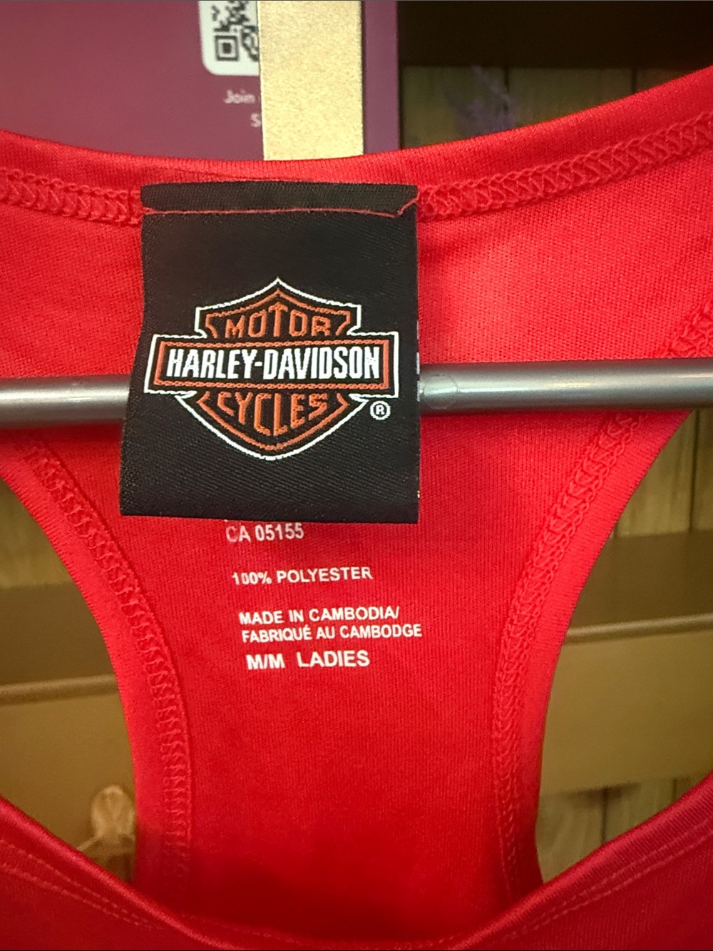 Harley-Davidson Red Racerback Graphic Tank - Picture 2 of 3